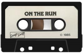 Cartridge artwork for On The Run on the Sinclair ZX Spectrum.